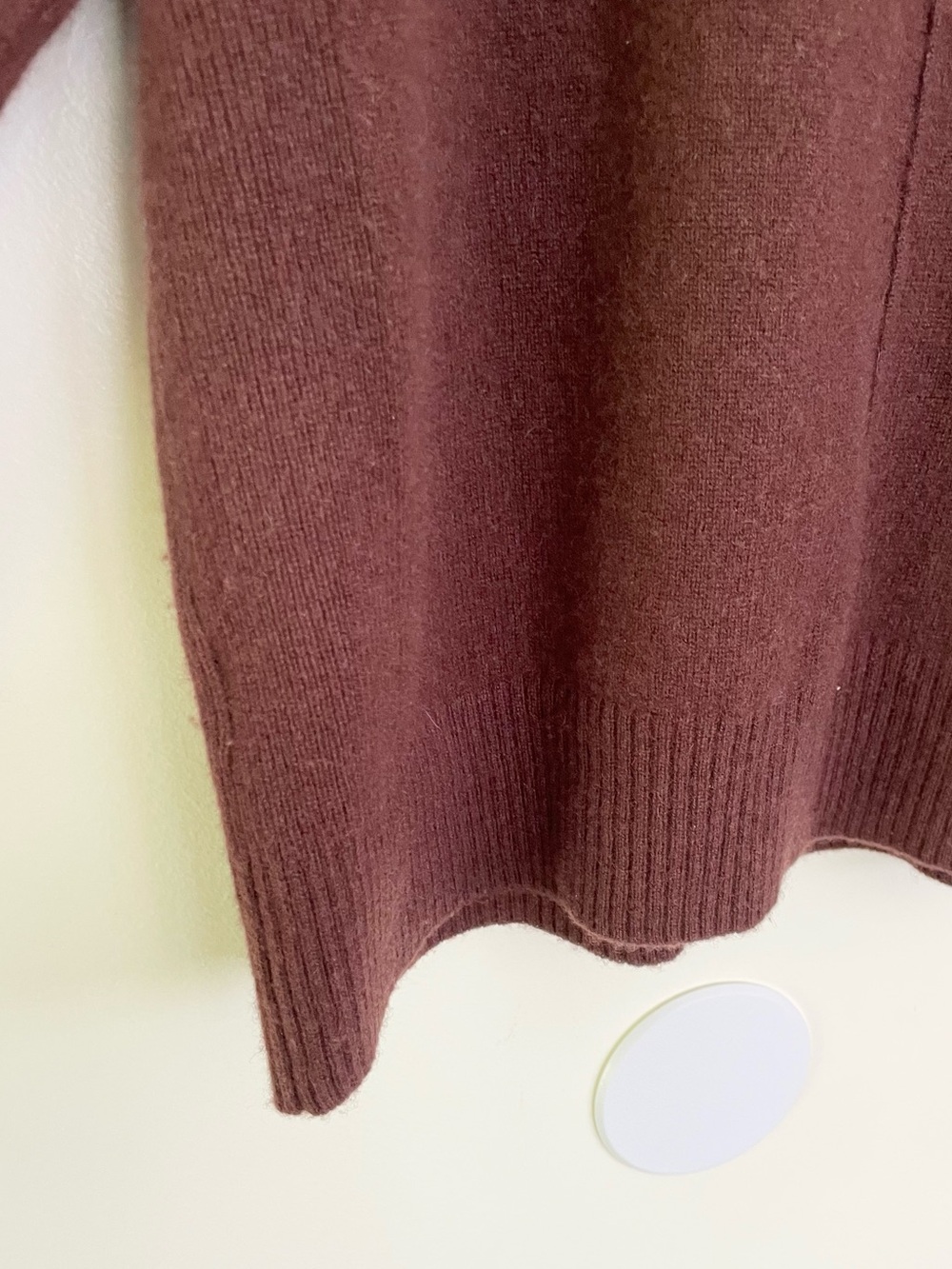 100% Cashmere Design History Front Seamed Oversized Crew Neck Sweater S Small - Picture 7 of 10